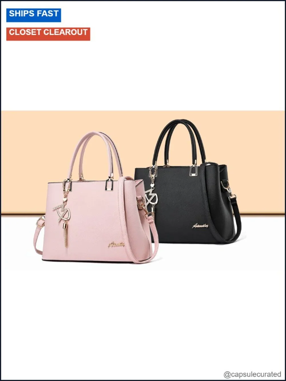 Women's Satchel Tote Bag Faux Leather Crossbody Shoulder Purse with Top Handle